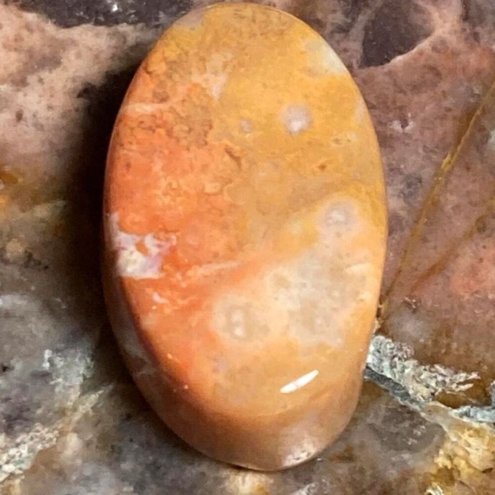 Crazy lace agate cabochon